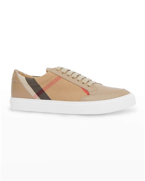 burberry salmond sneakers white|Burberry New Salmond Check Leather Sneakers .